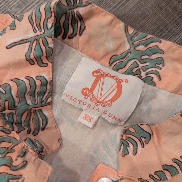 Victoria Dunn Women's Flutter Sleeve Romantic Cotton Maxi Dress in Monstera XS - Picture 2 of 7